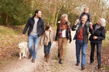 Multi-Generational Family on a Countryside Walk