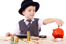 Child making investment decisions.