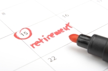 Retirement Date Circled on Calendar